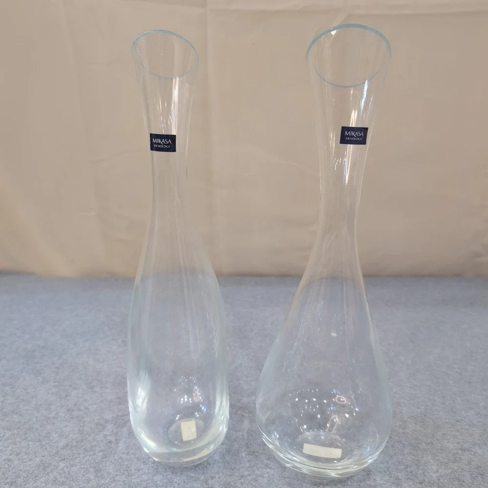 Mikasa Oenology Specific Carafe Set of 2 Wine Decanter Glass D2197 New In Box - Picture 1 of 10
